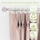 UFURMATE Curtain Finials 2Pcs Silver Drapery Rail Pole Head Cap Decorative Hollow Window Curtain Rail End Metal Curtain Rod Pole Finials Ends Inner Diameter 25mm098 Silver