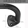 Yun Nephele YunNephele Room Darkening Curtain Rod 2848 inch Matte Black Wrap Around Design Sturdy Single Drapery Rod Extendable Durable Metal Iron Rod Set for Window