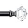 TONIAL 34 Curtain Rods 32 to 86 Inch2672ft Telescoping Splicing Single Rods for Windows 54 to 82 Inch4568ft Decorative Drapery Rod with Acrylic Diamond Finial Black