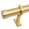 BLASTHOME BlastHome NonAdjustable Luxury Curtain Rods for Windows 1 Rod Set 6 foot Fixed Length Two Rods Connect for a Seamless Look Brushed Gold