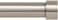 Ivilon Drapery Window Curtain Rod End Cap Style Design 1 Inch Pole 28 to 48 Inch Color Brushed Nickel