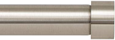Ivilon Drapery Window Curtain Rod End Cap Style Design 1 Inch Pole 28 to 48 Inch Color Brushed Nickel