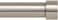 Ivilon Drapery Window Curtain Rod End Cap Style Design 1 Inch Pole 28 to 48 Inch Color Brushed Nickel