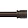 Byondeth Curtain Rods for Windows 16 to 48 or 60 Inches Max Adjustable Length 1 Inch Diameter Window Curtain Rod with Aluminium End Cap Antique Bronze