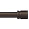 Byondeth Curtain Rods for Windows 16 to 48 or 60 Inches Max Adjustable Length 1 Inch Diameter Window Curtain Rod with Aluminium End Cap Antique Bronze