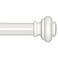 SIMEWIN Heavy Duty White Curtain Rods 1 Inch Diameter 28 to 48 Inch Classic Finials Iron Wall Mounted Colortreated Wearresistant Coating