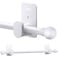 ZNONOX Curtain Rods No Drilling for Windows 30 to 60 Inches58 Inch Diameter No Drill Curtain Rod Set with 3M Adhesive Brackets White