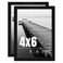 LaVie Home 4x6 Picture Frame 2 Pack Black 4x6 Modern Rectangular Water Resistant 2 Count