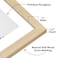 Americanflat 22x28 Poster Frame Natural Oak Engineered Wood with Polished Plexiglass Matted to 18x24 Photo Size Hudson Collection Wide Picture Frame for Wall Display Natural Oak