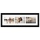 Americanflat 4x6 Collage Picture Frame with ShatterResistant Glass Fits Three 4x6 Photos or Use as One 6x20 Frame Signature Collection Collage Frames for Tabletop and Wall Display Black