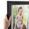 ArtToFrames 16x20 Frame Wood Picture Frame 16 x 20 Inch Poster Frame Black Engraved Edges Custom Poster Frame with Economy Acrylic Backing Elegant Decor for Photos Diplomas Art or Puzzles
