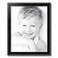 ArtToFrames 16x20 Frame Wood Picture Frame 16 x 20 Inch Poster Frame Black Engraved Edges Custom Poster Frame with Economy Acrylic Backing Elegant Decor for Photos Diplomas Art or Puzzles