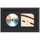 Craig Frames CD Display Frame 7x12 Black Style 1Inch Moulding with Smooth Matte Finish Clear Glass and CD Mat Wall Mountable Album Display for Collectors