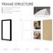 DUENPY 85x11 Double 5x7 Picture Frame Double Picture Frame Displays Two 5x7 inch Photos Available Horizontal Wall Mounting Display and Vertical Black