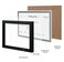 eletecpro Solid Wood Picture Frame with Real Glass Cover Wooden Wall Gallery Frame for Home Decor 85x55 1 Pack Black
