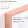 FLYJOE 5x7 Picture Frame 5x7 Metal Frame With Mat For 4x6 5 x 7 Aluminum Photo Frame Plexiglass And Hanging Hardware Included 5 By 7 Picture Frame Rose Gold