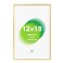 FrameWorks 12x18 Matted to 11x17 Picture Frame Aluminum Frame wTempered Glass Removable Mat for Photos Posters Art Stylish Wall Frame for Home Decor Gallery Walls Office Living Room Gold