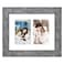 Gaevuian 8x10 Picture Frame Display Double 4X6 Picture Frame CollageMulti Photo Frame with MatPlexiglassWall or Tabletop DecorGrey Wood Grain
