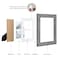 Gaevuian 8x10 Picture Frame Display Double 4X6 Picture Frame CollageMulti Photo Frame with MatPlexiglassWall or Tabletop DecorGrey Wood Grain