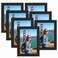 Giftgarden 4x6 Picture Frame Black 7 Pack 4 by 6 Photo Frames Set for Wall or Tabletop Display