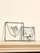 Beedecor Glass Frame for Pressed Flowers Leaf and Artwork 8x8 Black Hanging Square Metal Picture Frames Clear Double Glass Floating Frame Wall Decor Photo Display Set of 2 Flower Press Frames with Cha