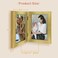 Golden State Art 5x7 Double Picture Frame Vertical Hinged Photo Frame 2 Opening Folding Family Frames Collage with Real Glass 5x7 Gold 1Pack