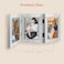 Golden State Art 5x7 Three Picture Frame Trifold Hinged Photo Frame with 3 Openings Desk Top Family Picture Collage with Real Glass 5x7 Triple Silver 1Pack
