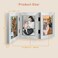 Golden State Art 5x7 Three Picture Frame Trifold Hinged Photo Frame with 3 Openings Desk Top Family Picture Collage with Real Glass 5x7 Triple Silver 1Pack
