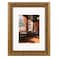 Golden State Art 9X12 Ornate Finish Photo Frame with White Mat for 6X8 Picture Real Glass Color Bronze