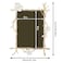 Goutangen 4x6 Gold Picture Frame Decor Ornate White Floral Photo Frames with High Definition Glass Front Art Decor Tabletop Display Gifts Ideas for Women Horizontally Vertically