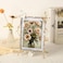 Goutangen 4x6 Gold Picture Frame Decor Ornate White Floral Photo Frames with High Definition Glass Front Art Decor Tabletop Display Gifts Ideas for Women Horizontally Vertically