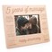 GSM Brands Wooden Picture Frame for Marriage 5 Year Anniversary for Husband and Wife