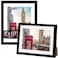 HOMERHYME 8x10 Picture Frame Set of 2 Black Photo Frame for Tabletop or Wall Display Display Pictures 5x7 with Mat or 8x10 Without Mat Frame Collage with HD Plexiglass for Gallery Wall Home Decor