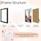 HOMERHYME 8x10 Picture Frame Set of 2 Black Photo Frame for Tabletop or Wall Display Display Pictures 5x7 with Mat or 8x10 Without Mat Frame Collage with HD Plexiglass for Gallery Wall Home Decor