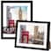 HOMERHYME 8x10 Picture Frame Set of 2 Black Photo Frame for Tabletop or Wall Display Display Pictures 5x7 with Mat or 8x10 Without Mat Frame Collage with HD Plexiglass for Gallery Wall Home Decor