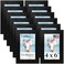 Icona Bay 4x6 Picture Frames Black 12 Pack Sturdy Wood Composite Photo Frame 4 x 6 Sleek Design Table Top or Wall Mount Exclusives Collection
