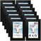 Icona Bay 4x6 Picture Frames Black 12 Pack Sturdy Wood Composite Photo Frame 4 x 6 Sleek Design Table Top or Wall Mount Exclusives Collection