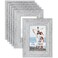Icona Bay 4x6 Picture Frames Speckled Gray 6 Pack French Country Style Picture Frame Set Wall Mount or Table Top Countryside Collection