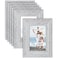 Icona Bay 4x6 Picture Frames Speckled Gray 6 Pack French Country Style Picture Frame Set Wall Mount or Table Top Countryside Collection