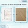 Icona Bay 8x10 Picture Frames wRemovable Mat to 5x7 White 3 Pack Modern DoubleBeveled Frame Tabletop or Wall Mount Eve Collection