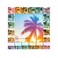 Isaac Jacobs Decorative Sparkling Jewel Picture Frame Photo Display Home Dcor 4x4 Rainbow