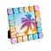 Isaac Jacobs Decorative Sparkling Jewel Picture Frame Photo Display Home Dcor 4x4 Rainbow