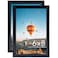 JCJMY 6x8 Picture Frame Set of 2 Black for Wall Hanging or Tabletop Wall Mounting Horizontally or Vertically 6 x 8 Wall Gallery Poster Photo Frames for 6 by 8 Photo2 Pack Black