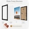 JCJMY 6x8 Picture Frame Set of 2 Black for Wall Hanging or Tabletop Wall Mounting Horizontally or Vertically 6 x 8 Wall Gallery Poster Photo Frames for 6 by 8 Photo2 Pack Black