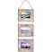 Juvale Beach Picture Frame 3Photo Collage Distressed Rustic Style Coastal Decor Versatile Display Beach Hanging Decor 925x 295 x 025 Vertical Wall Mount