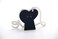 LASODY Elegant Silver Plated Heart Shaped Photo Frame Holds a 3 x 3 PhotoAnniversary Wedding Gifts Valentines Day Gifts
