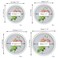 Levoberg Round Photo Frame Wooden Wall Mounted Stylish Picture Frame Home Decor White 7 inch