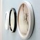Levoberg Round Photo Frame Wooden Wall Mounted Stylish Picture Frame Home Decor White 7 inch