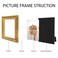 MIEVU 5x7 Picture Frame Gold Pack of 1 Vintage Picture Frames And Tabletop Display Ornate Photo Frame for Poster