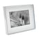 MIMOSA MOMENTS 4x6 Photo Frame with Mat 6x8 Metal Shadow Box Frame Silver Tabletop Display Picture Frame Thin Metal Border Perfect for Home Decor Wedding Family Photos